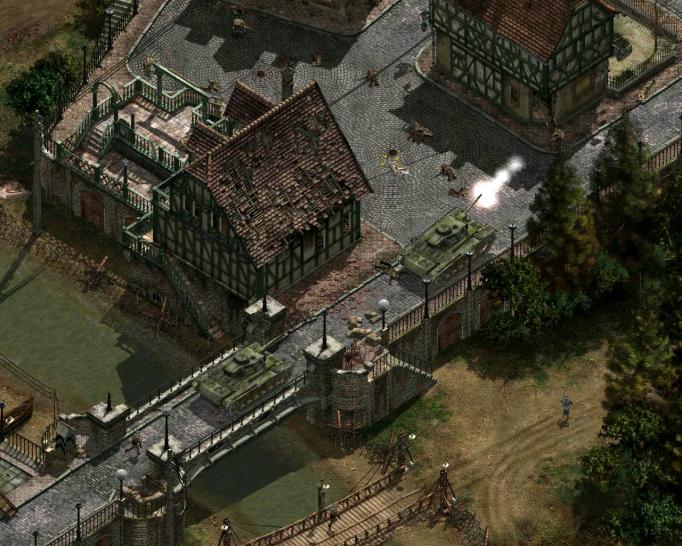 [26/11/01] DAS WAR WOHL NIX Sobald Ihre Commandos unvorsichtig agieren und von den Feinden entdeckt werden, rollt schwergewichtige Verst&auml;rkung an.